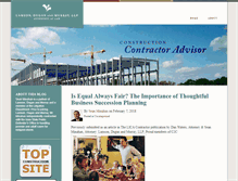 Tablet Screenshot of constructioncontractoradvisor.com